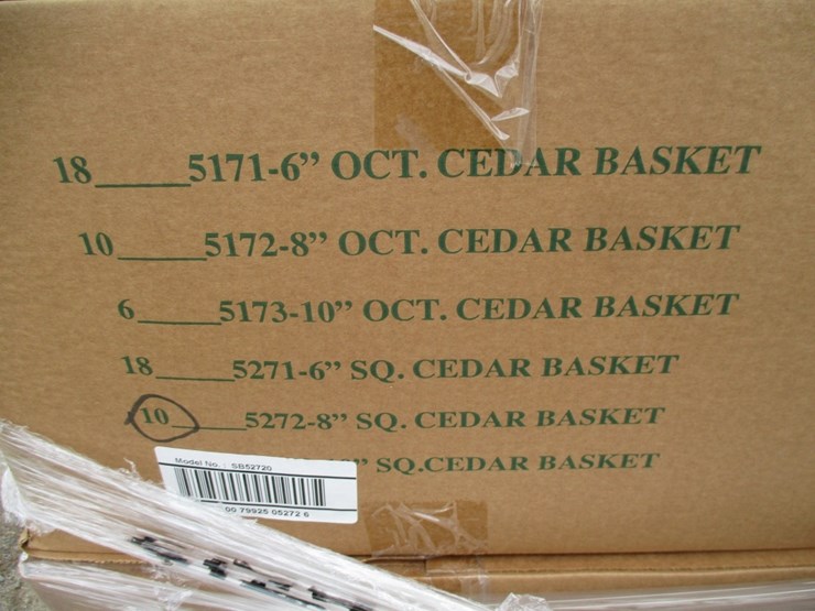 lot-of-square-cedar-wooden-plant-baskets,-image-3