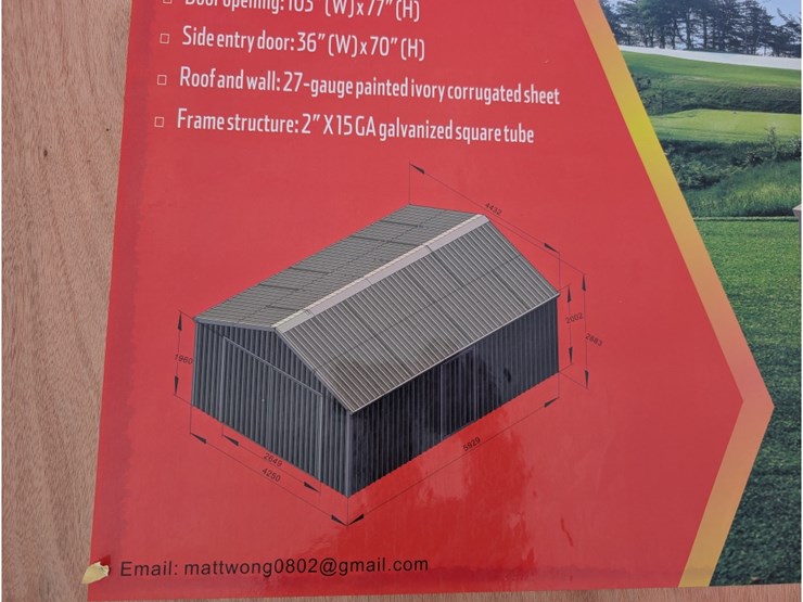 14'-x-20'-single-garage-metal-shed-image-4