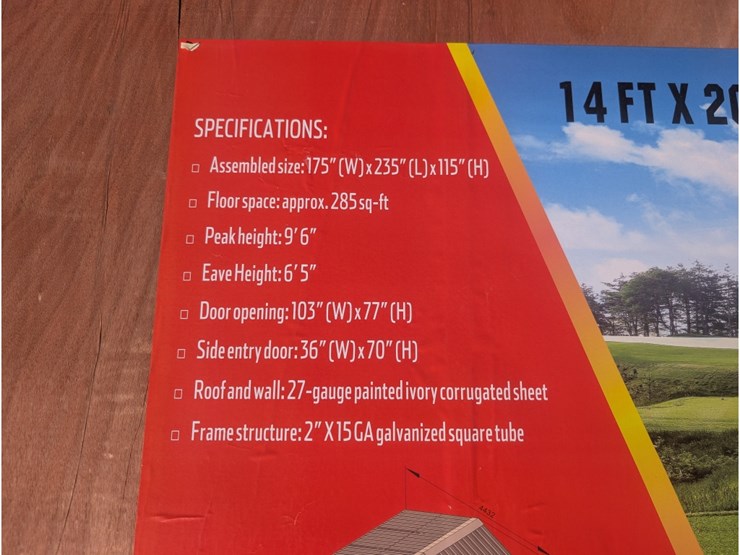 14'-x-20'-single-garage-metal-shed-image-2