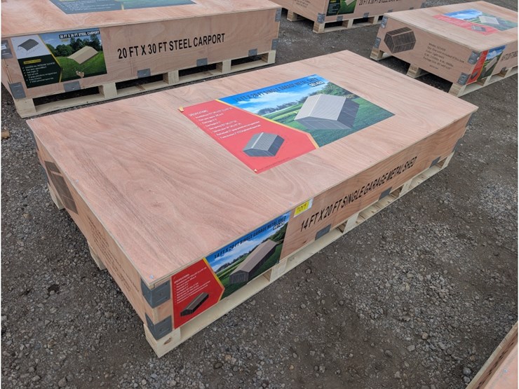 14'-x-20'-single-garage-metal-shed-image-2