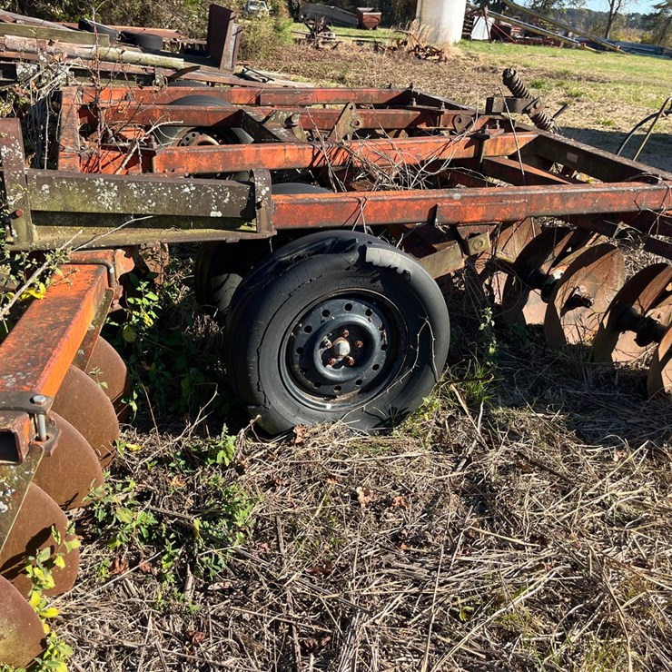 13’ Case disk 9” spacing, 20” blades, no hydraulics, frame for drag board, located at 276 Jonestown Rd, Snow Hill NC call 252-531-8061 for more information