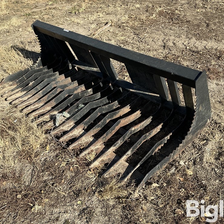 Rock Bucket Skid Steer Attachment