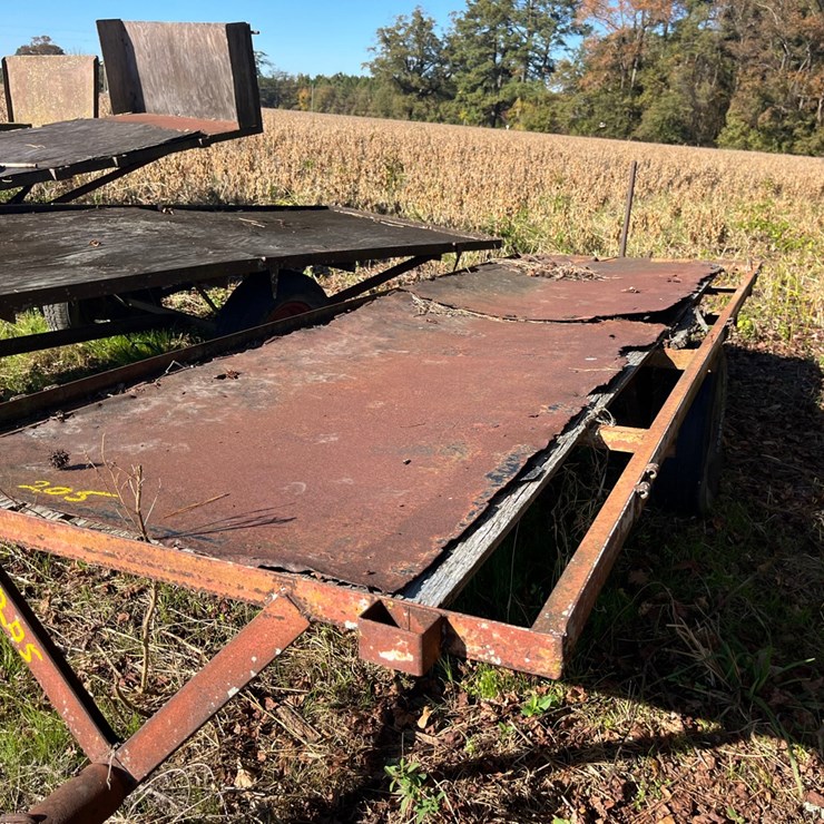 4’x12’ tobacco trailer with partial floor, located at 276 Jonestown Rd Snow Hill NC