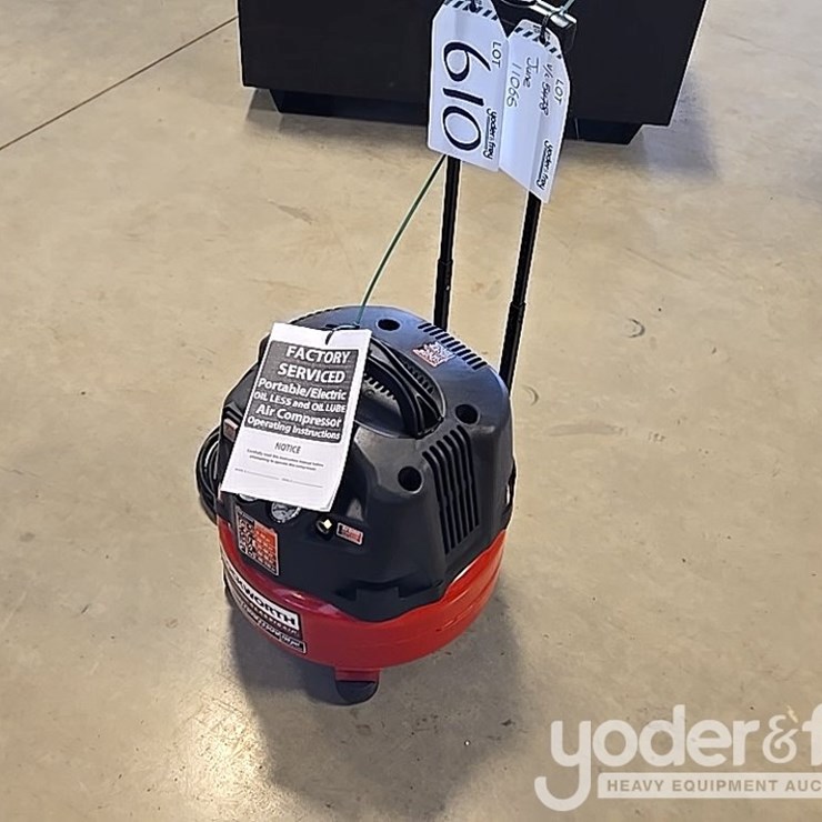 Unused 6 Gal Porter Cable Air Compressor