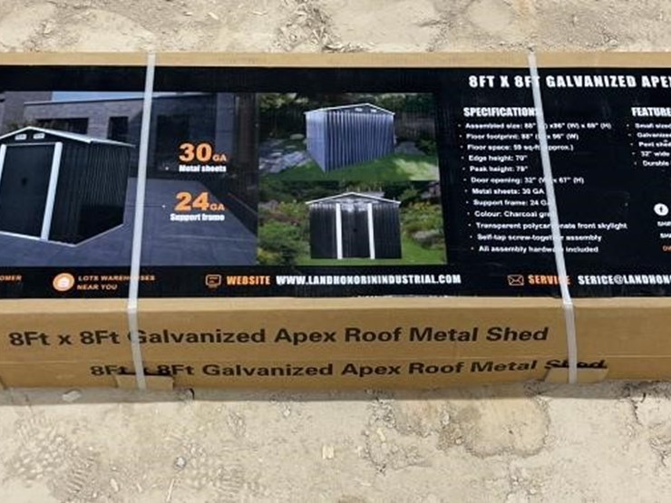 landhonor-8ft-x-8ft-galvanized-metal-shed-image-1