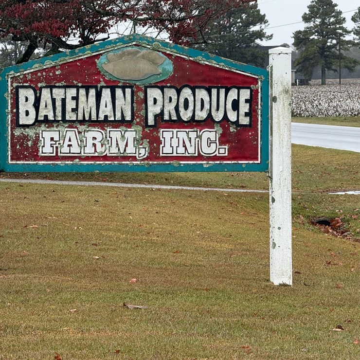 Bateman produce farms Inc. ￼ sweet potato operation liquidation.  lots 100 – BPF to lot 104– BPF
