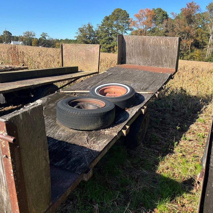 4’ x 13’. tobacco trailer with wood floor, located at 276 Jonestown Rd Snow Hill NC