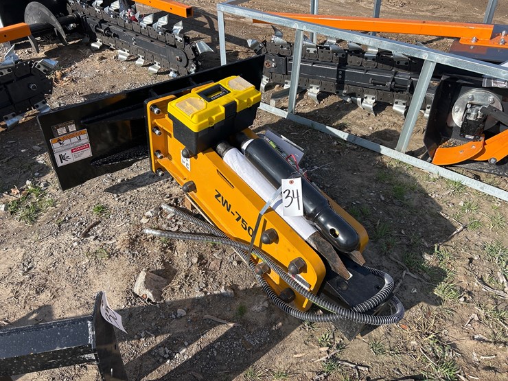 #34-•-skid-steer-hammer-with-two-bits-image-1