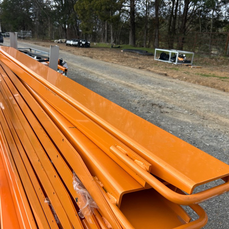 #79 • (1) PAIR OF 76” FORK EXTENSIONS (light orange)