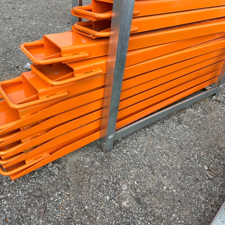 #91 • (1) PAIR OF 7’ FORK EXTENSIONS (dark orange)