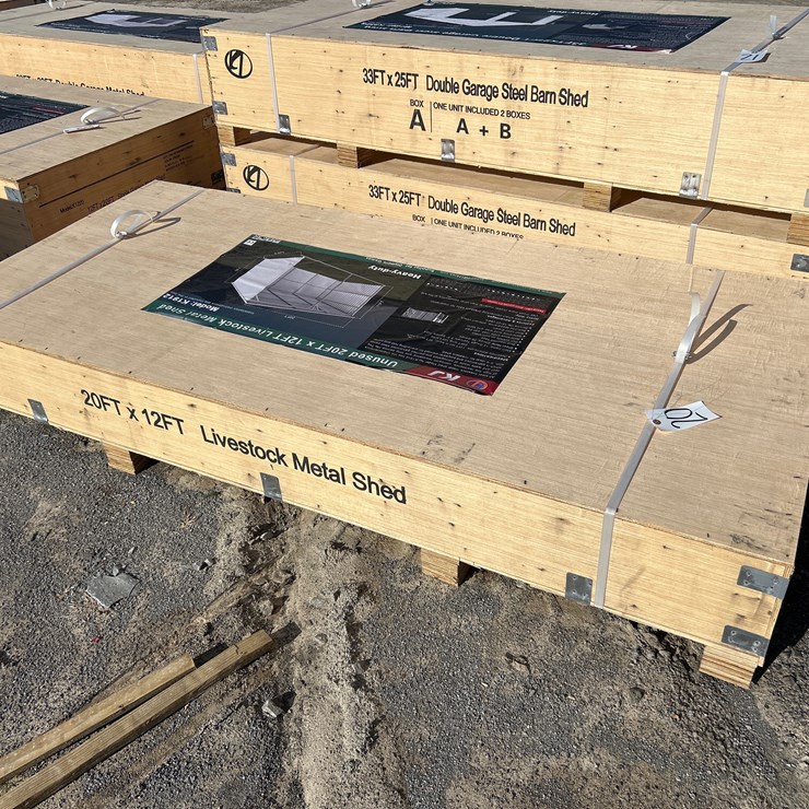 #20 • 12’X20’ METAL LIVESTOCK SHED