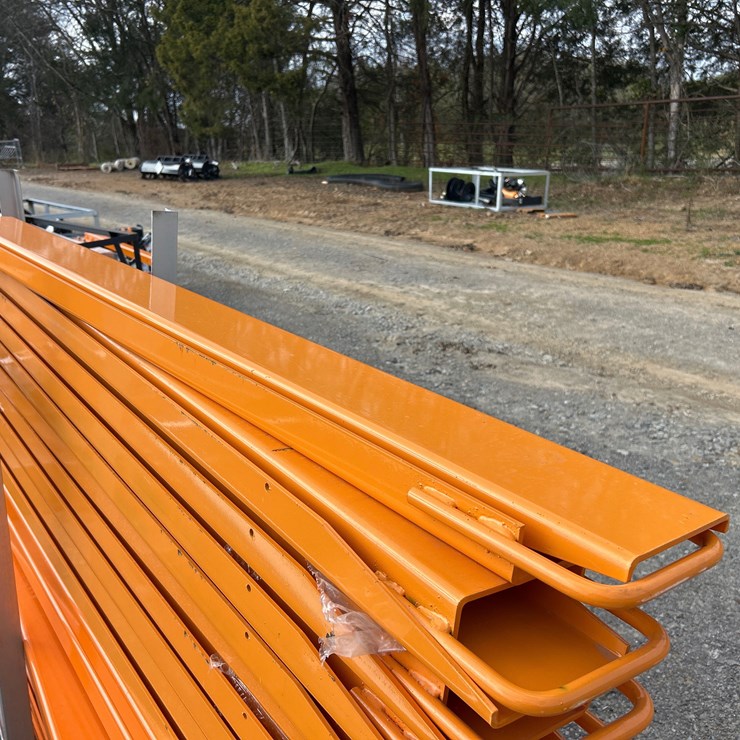 #77 • (1) PAIR OF 76” FORK EXTENSIONS (light orange)