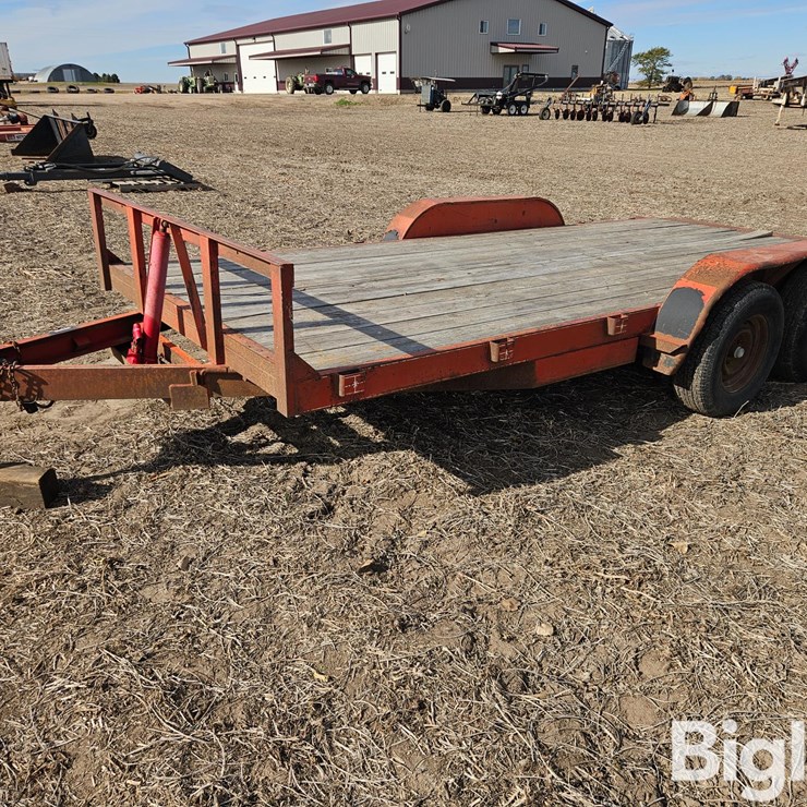 1997 Hull 18' T/A Tiltbed Flatbed Trailer