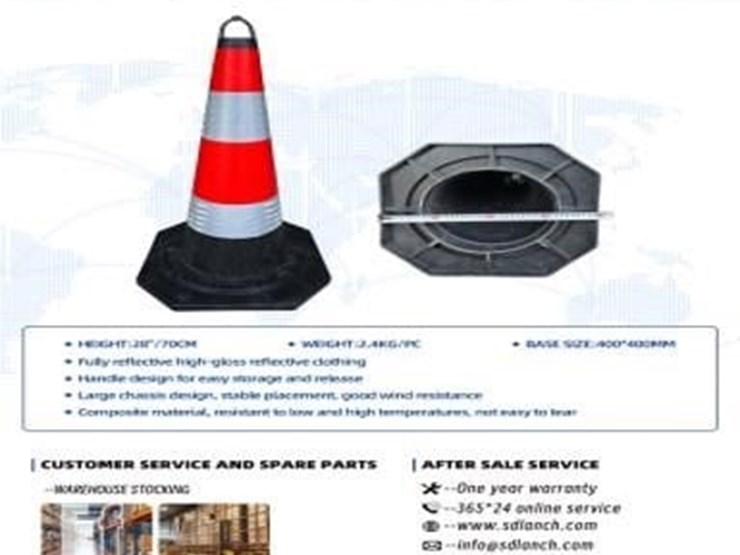 safety-traffic-cones-height:28"/70cm-?weight:2.4kg-image-1