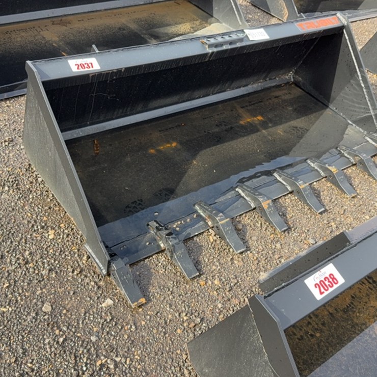 #2037 • TRUBILT 66" SKID STEER TOOTH BUCKET