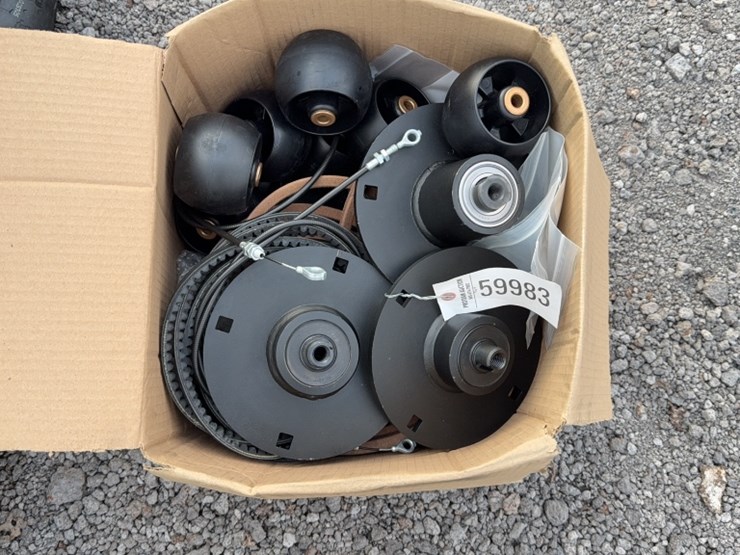 #3082-•-box-of-misc-yakta-lawn-mower-parts-image-1