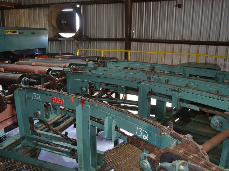 csmi-8'-5-strand-outfeed-transfer-w/-lugs-w/-even-end-rolls-w/-6-arm-timple-system-w/-30-degree-4-strand-transfer-w/-7'-4-strand-transfer-w/-drive-on-common-shaft-image-1