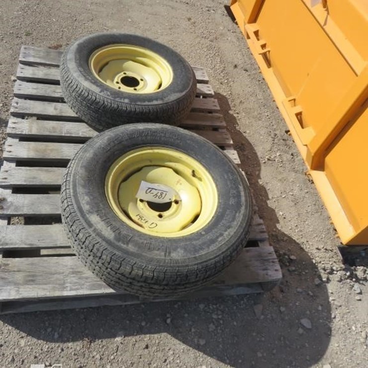 SET OF 215/75 R 14 4 BOLT TIRES AND RIMS