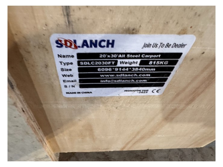 sdlc-20x30'-steel-carport-w/-enclosed-side-walls-image-5