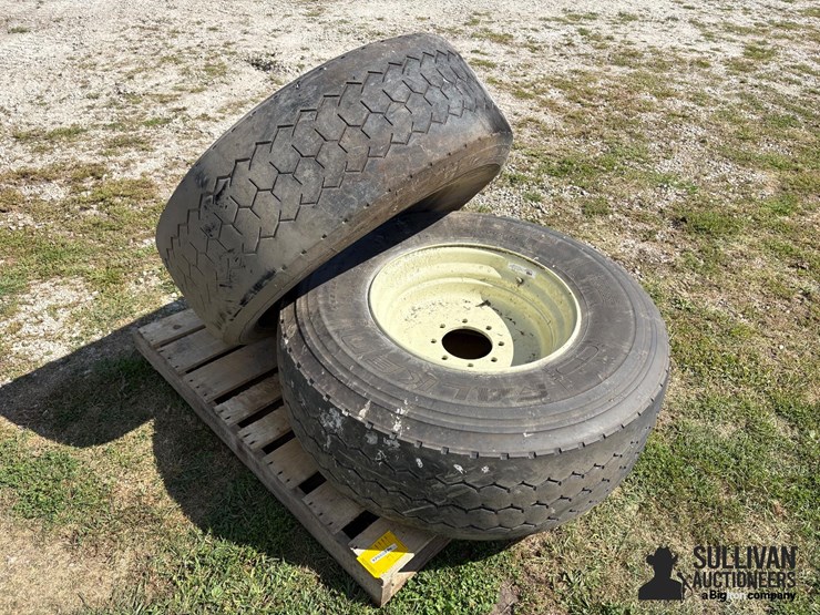 unverferth-8x8-rim-w/-425/65r22.5-tire-&-spare-image-1