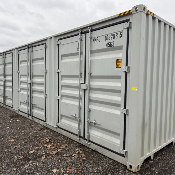 40' High Side 1 Trip Shipping Container w/ 4