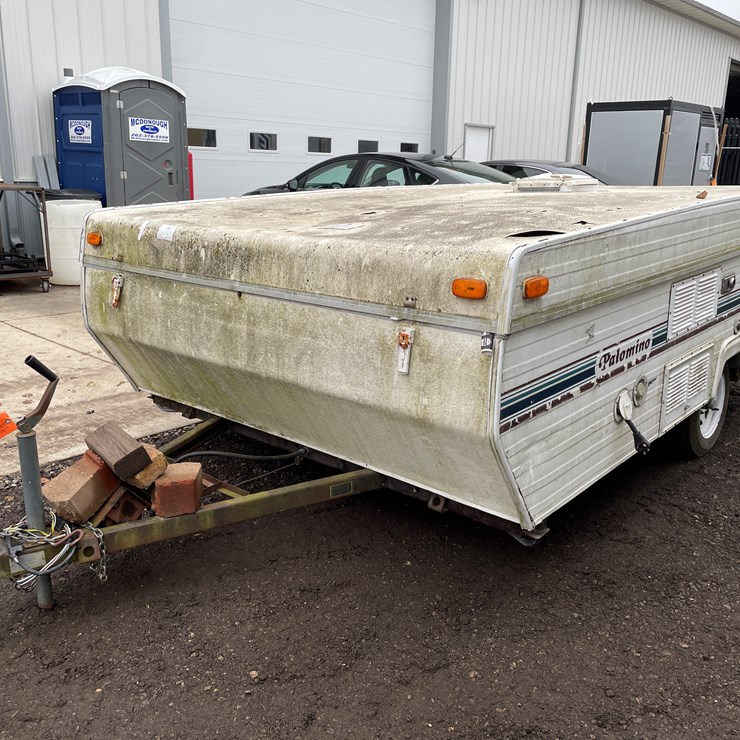 #1100 • Palomino Filly-SDL Popup Camper (No Title)