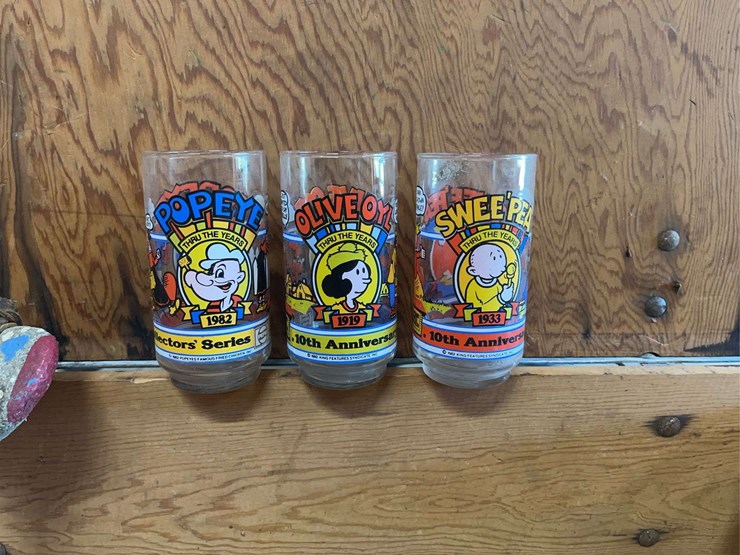 antique-box-with-collectible-glassware,-antique-bell-image-4