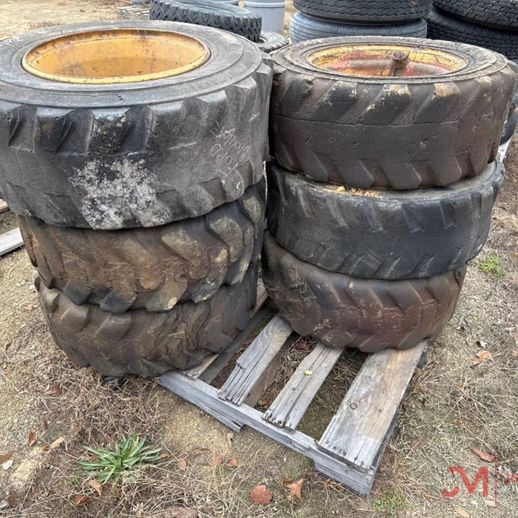 (6) 10-16.5 NHS TRACTOR TIRES & RIMS