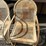 2-x-vintage-hole-pattern-metal-chairs-image-4