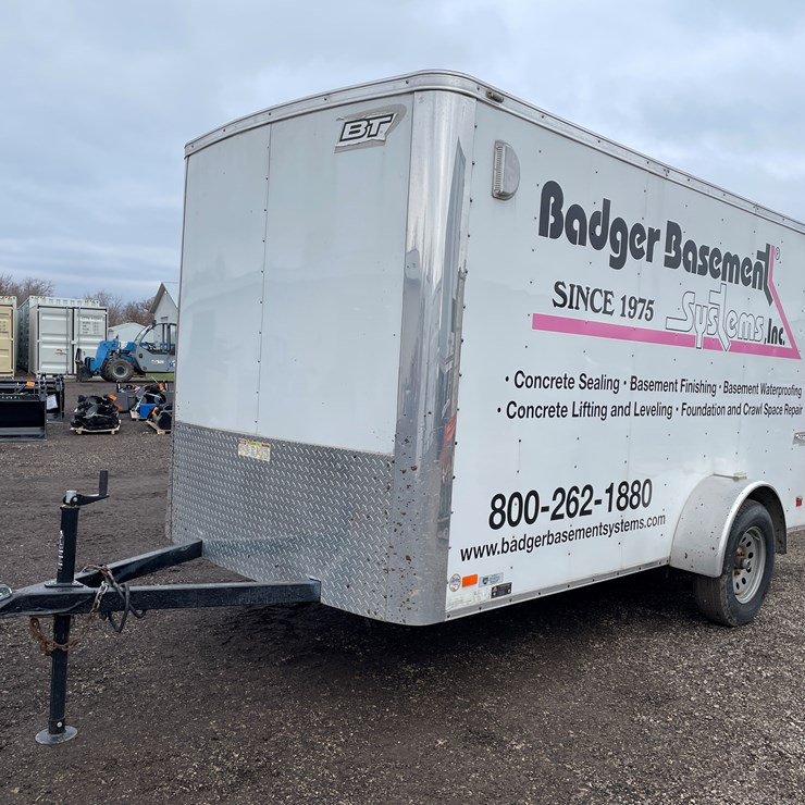 #1089 • 12' Single Axle Enclosed Trailer (Has Wi Title)