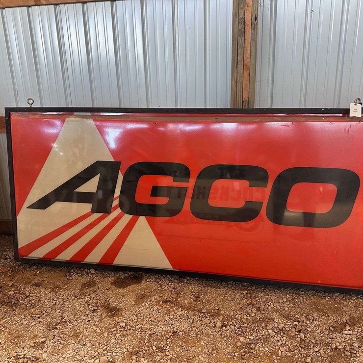 Agco Lighted Double Sided Bubble Sign
