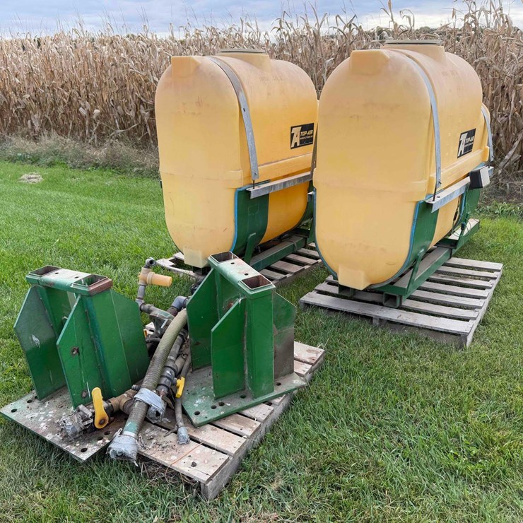 250 gal Top Air saddle tanks