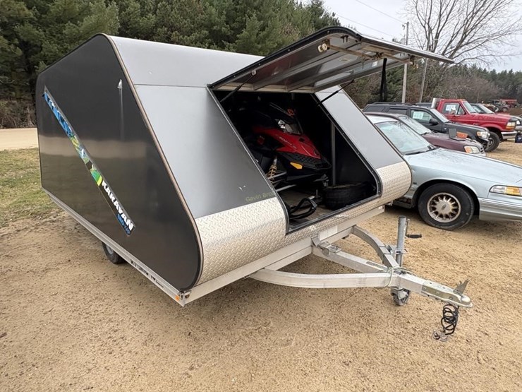 2--skidoo-snowmobiles-&-karavan-atomic-13-trailer-image-2