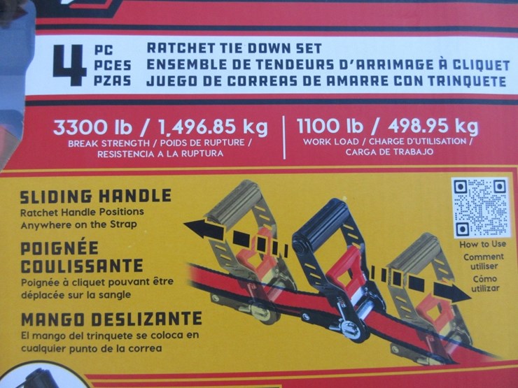 (4)-new-unused-power-built-ratchet-straps-image-3