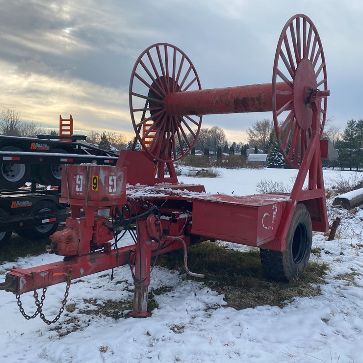 #1062 • Homemade Hose Reel Cart (St. Nazianz, WI)