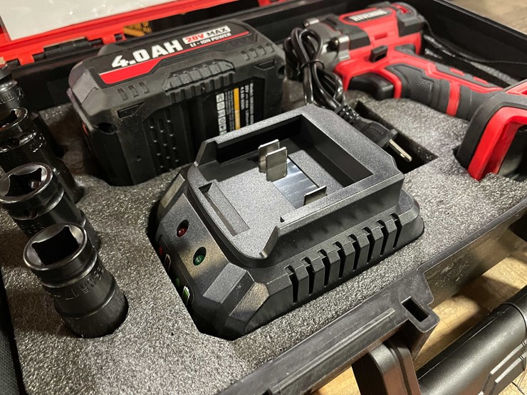 #8687-•-milwaukee-style-18-volt-cordless-1/2"-impact-and-4ah-battery-with-sockets-in-case-(pr13)-image-9