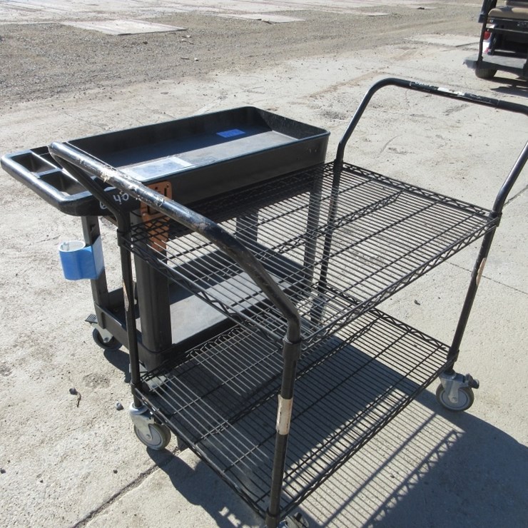 Lot of (2) Utility Push Carts
