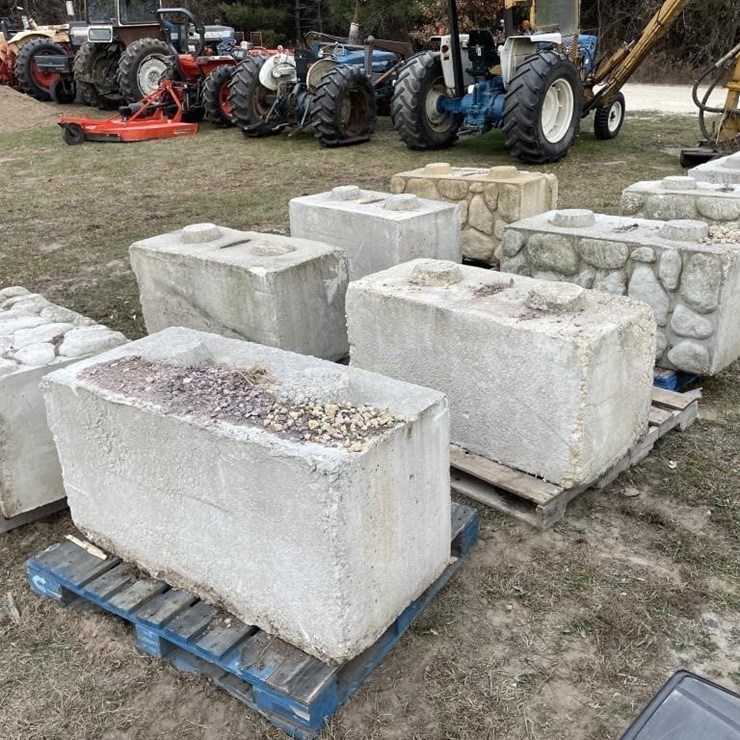 (9) Cement Landscape Blocks