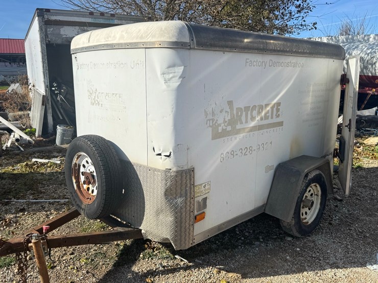 pace-american-enclosed-cargo-trailer,-5’-x-8’,-side-entry-door,-rear-cargo-doors,-rough,-*-titled-*-image-3