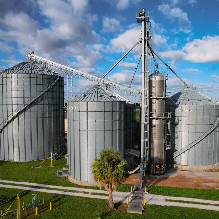 Brock 48'x16' Flat Bottom Grain Storage Tank