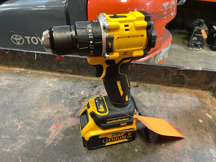 #8677-•-dewalt-compatible-20-volt-cordless-hammer-drill-and-battery-(pr12)-image-1