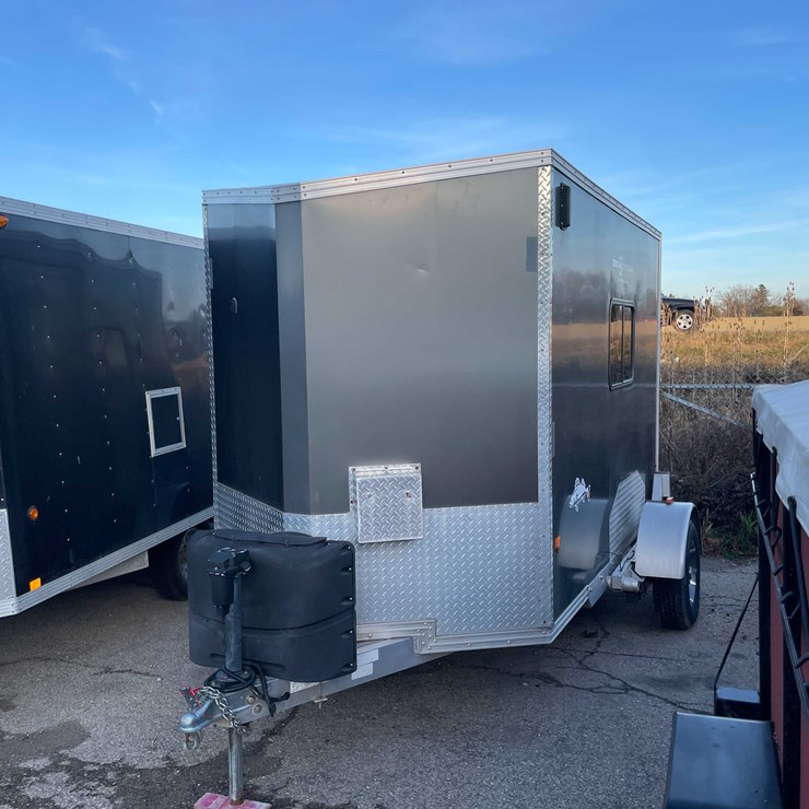 #1399 • 2018 Zero 4 Outdoors 6' x 10' All Aluminum Drop Down Ice Shanty (OF)