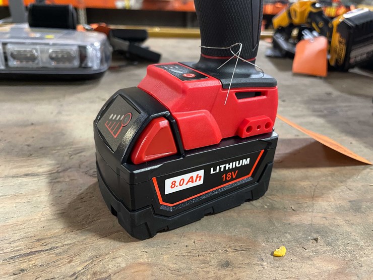 #8686-•-milwaukee-compatible-18-volt-cordless-1/2"-impact-and-8ah-battery-(pr13)-image-5