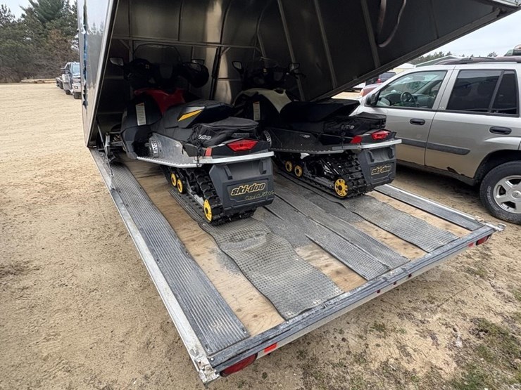 2--skidoo-snowmobiles-&-karavan-atomic-13-trailer-image-14