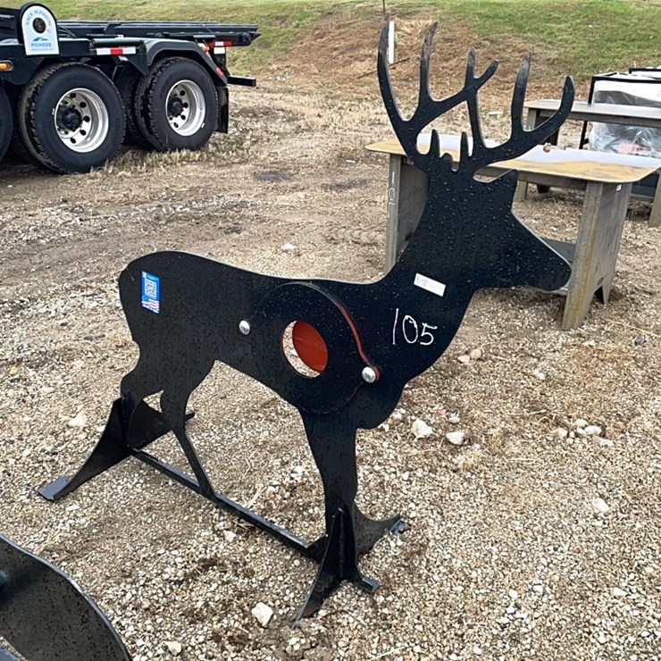 NEW 3/8IN. AR500 STEEL DEER SHOOTING TARGET NEW SUPPORT EQUIPMENT
