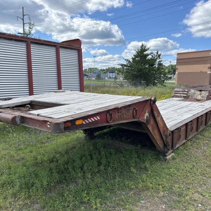 #1748 • Folding Neck Lowboy Trailer