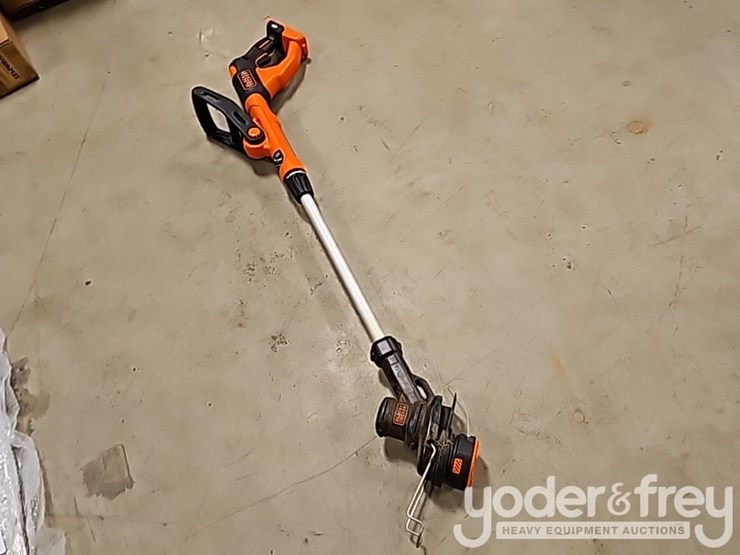 wheel-barrow,-machete-(2-of),-3lb-brass-hammer,-seep-hose,-adjustable-multi-tool-hanger,-black-&-decker-40v-weed-wacker,-trexeen-hedger-image-27