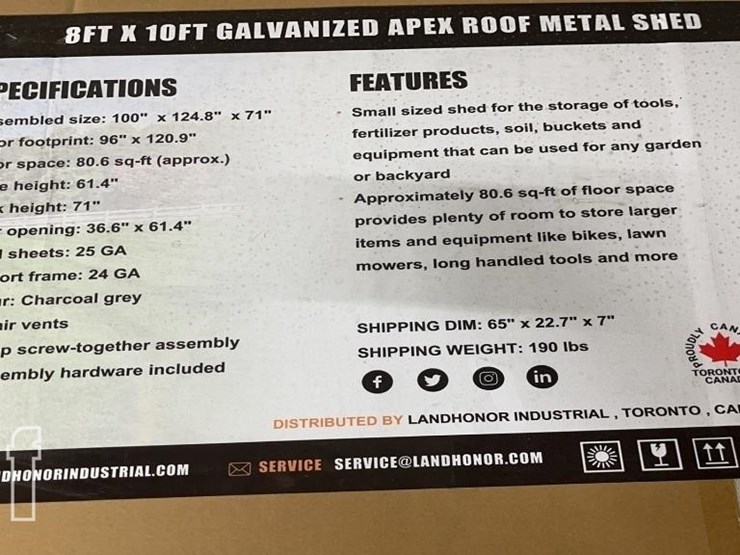 landhonor-8ft-x-10ft-galvanized-metal-shed-image-4
