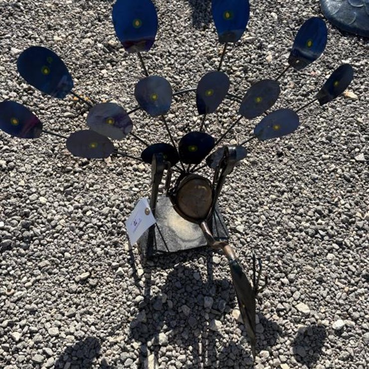 #70 • Metal Art- Swinging Peacock