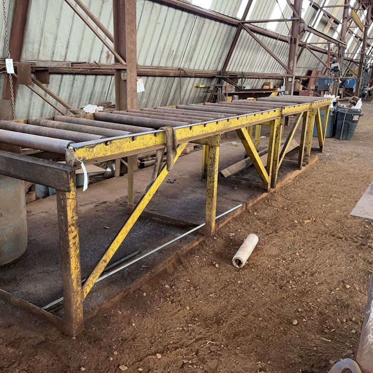 75' Steel Roller Conveyor Tables